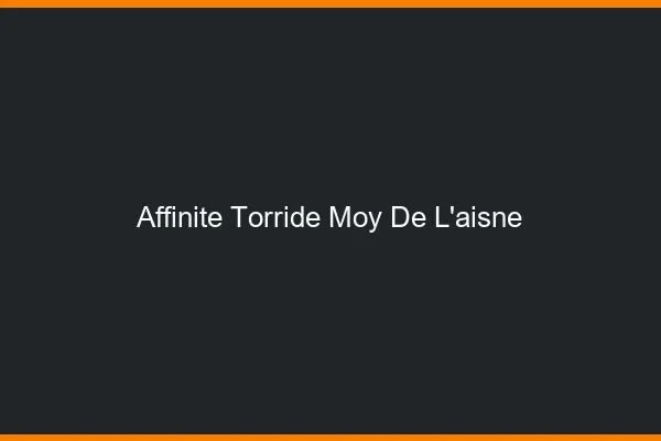 Affinite Torride Moy-de-l'Aisne