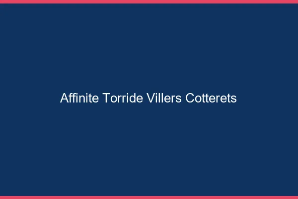 Affinite Torride Villers-Cotterets