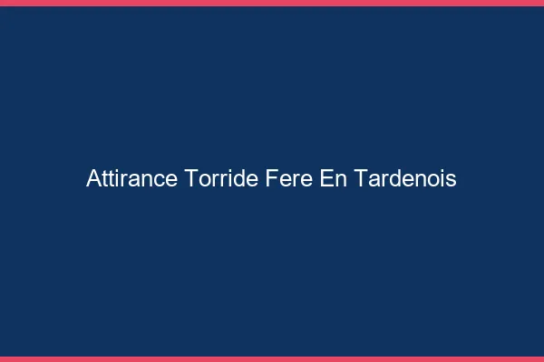 Attirance Torride Fere-en-Tardenois