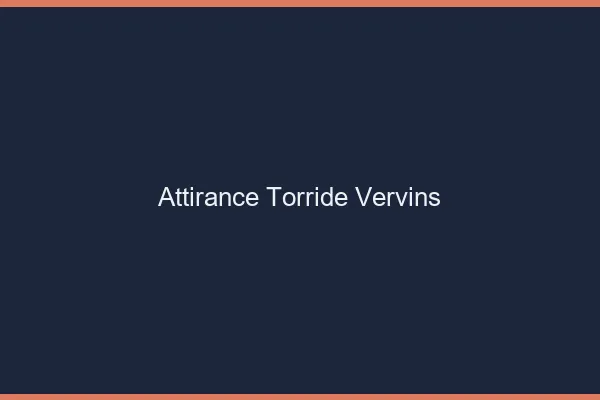 Attirance Torride Vervins