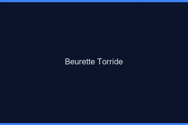 Beurette torride