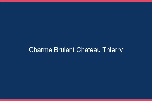 Charme Brulant Chateau-Thierry
