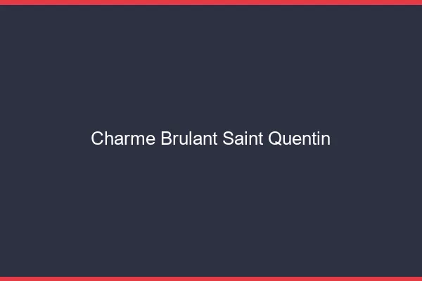 Charme Brulant Saint-Quentin