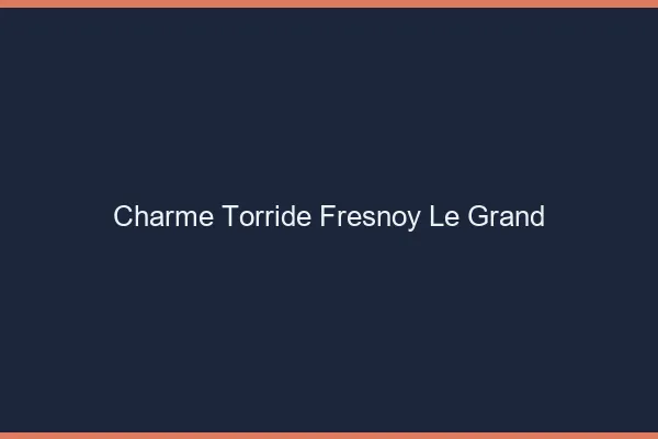 Charme Torride Fresnoy-le-Grand