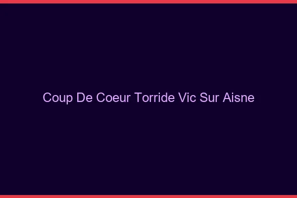 Coup de Coeur Torride Vic-sur-Aisne