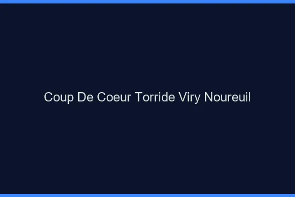 Coup de Coeur Torride Viry-Noureuil