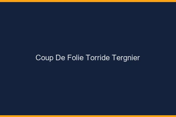 Coup de Folie Torride Tergnier
