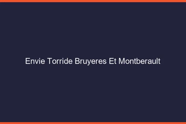 Envie Torride Bruyeres-et-Montberault