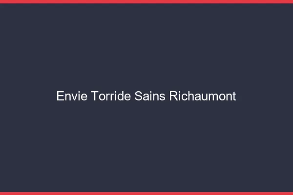 Envie Torride Sains-Richaumont