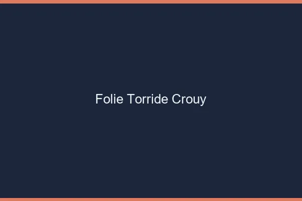 Folie Torride Crouy