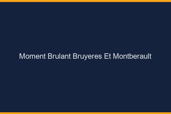 Moment Brulant Bruyeres-et-Montberault