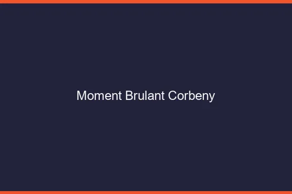 Moment Brulant Corbeny