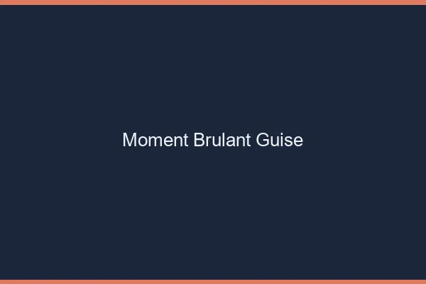Moment Brulant Guise