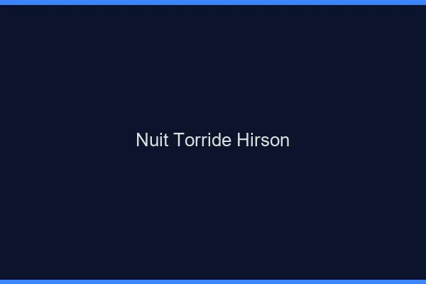 Nuit Torride Hirson