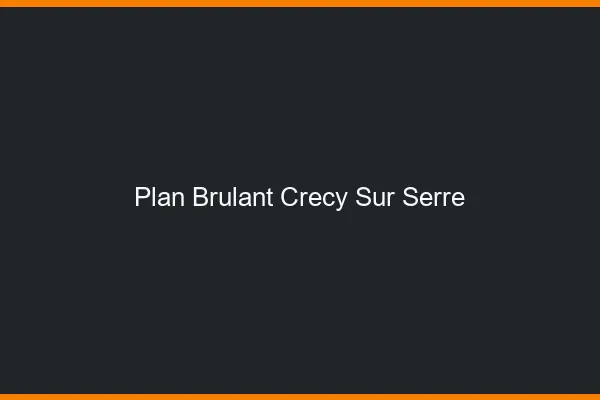 Plan Brulant Crecy-sur-Serre