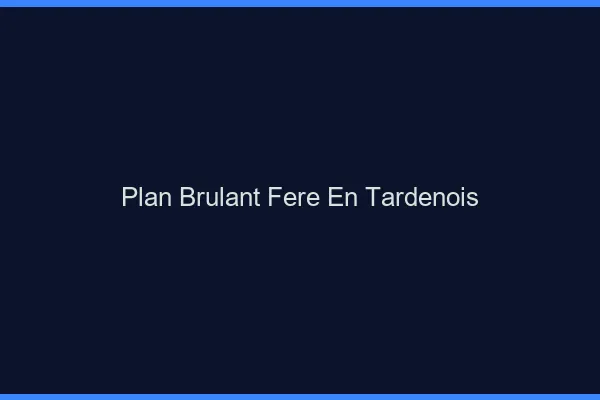Plan Brulant Fere-en-Tardenois