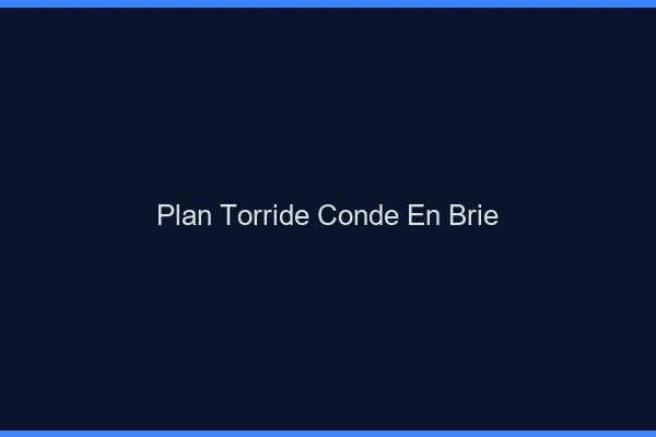 Plan Torride Conde-en-Brie