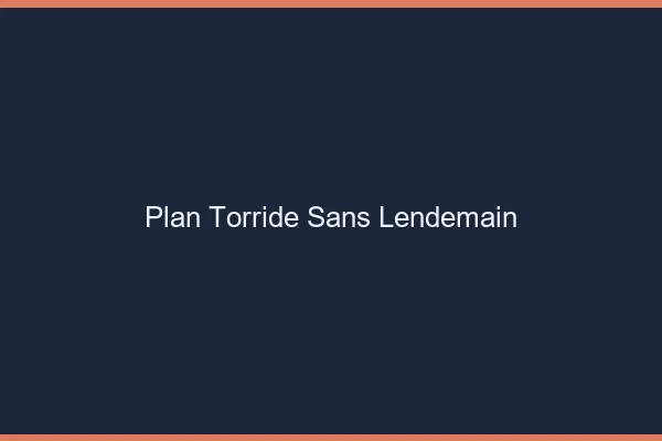 Plan torride sans lendemain
