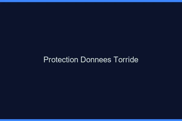 Protection donnees torride