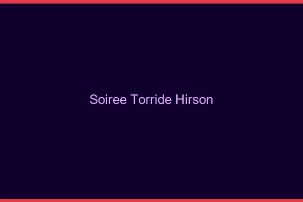 Soiree Torride Hirson