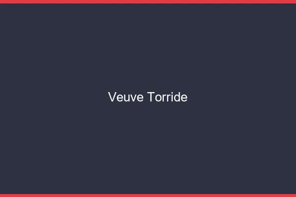 Veuve torride